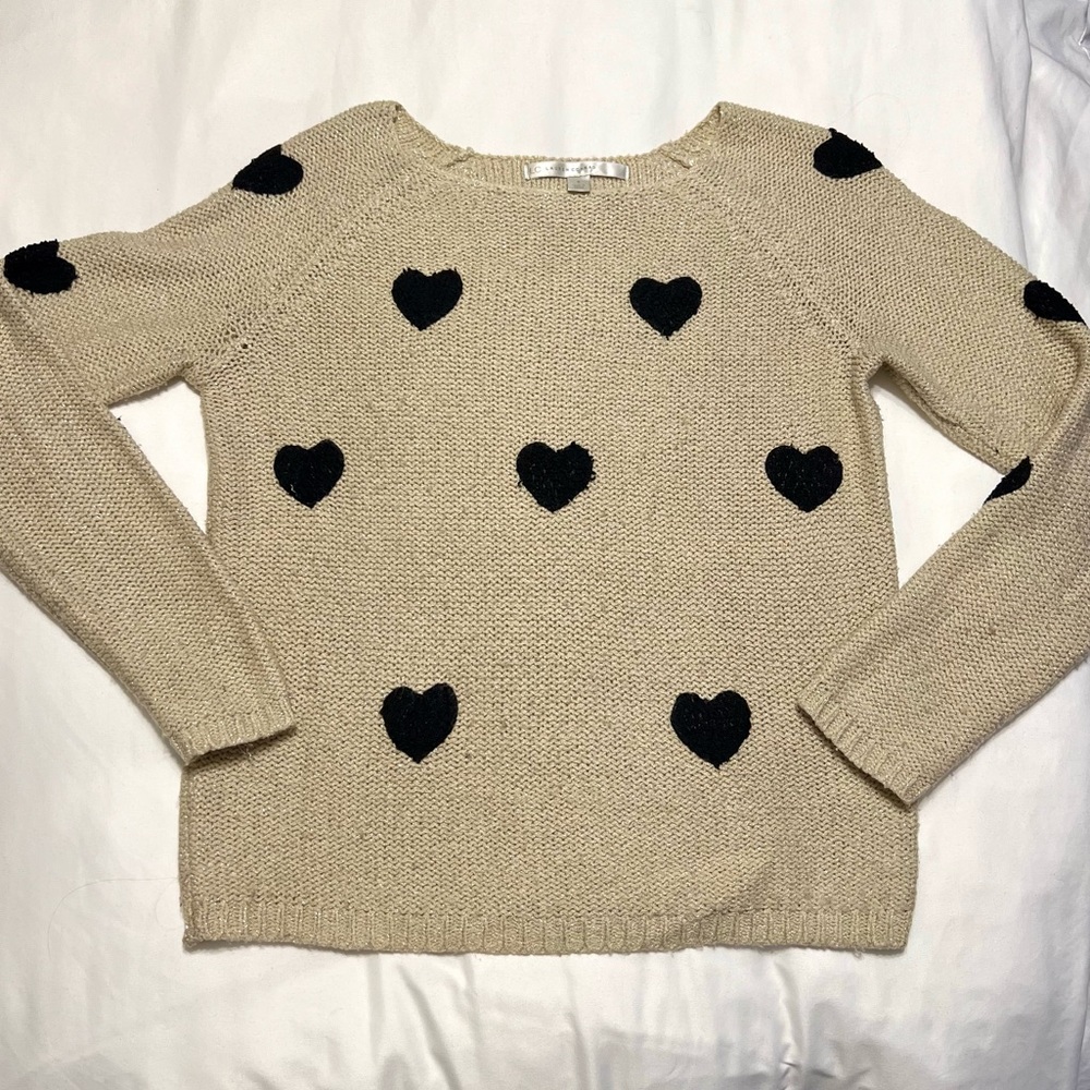 Lauren Conrad Cozy Heart Sweater Size S